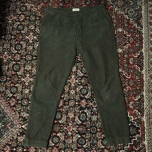Taylor Stitch Apres Pants in Green Waffle Large
